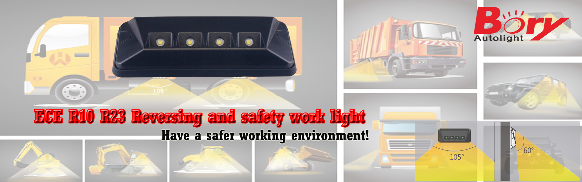 Led ходовая лампа, led рабочая лампа, led предупредительная лампа,GUANGZHOU BORY AUTO LIGHT CO.LTD